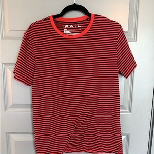 The Rail Red and Black Striped Tee